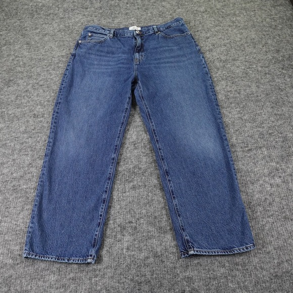 Frame The Hang Jeans Womens 32 Homer Wash‎ Straight Leg Mid Rise Denim Pants